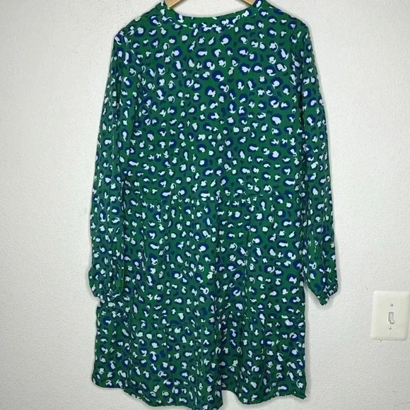 GraceAtwood THE DROP loose fit emerald loose fit mini dress size medium - Picture 3 of 7